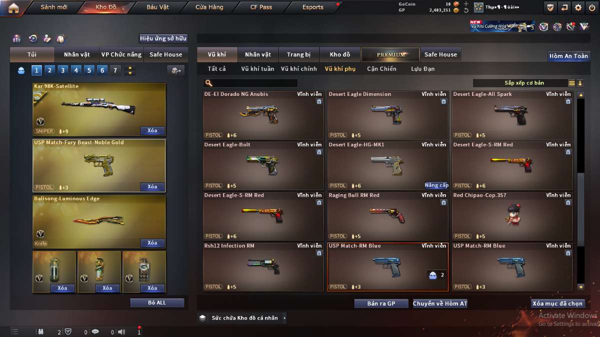 shop acc cf uy tin gia re